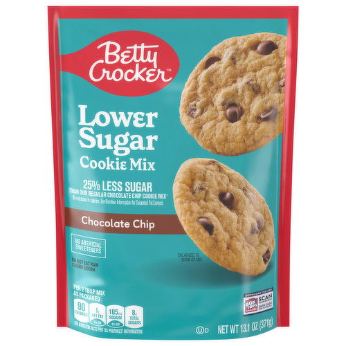 Betty Crocker Cookie Mix, Lower Sugar, Chocolate Chip