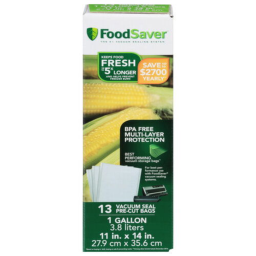 FoodSaver Pre-Cut Bags, Vacuum Seal