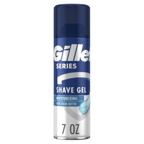 Gillette Series Moisturizing Shave Gel for men with Cocoa Butter