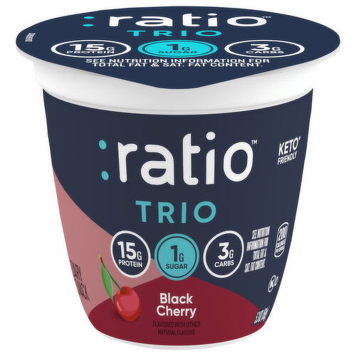 Ratio Trio Dairy Snack, Black Cherry