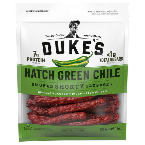 Duke's Smoked Hatch Green Chile Shorty Sausages