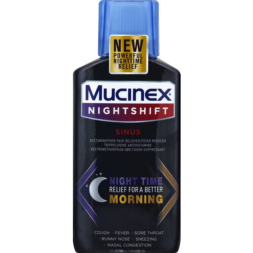 Mucinex Night Shift Sinus, Night Time