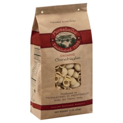 Montebello Conchiglie, Organic