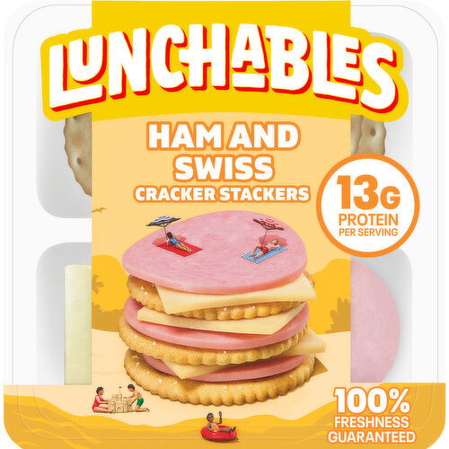 Lunchables Ham & Swiss Cheese with Crackers Snack Kit