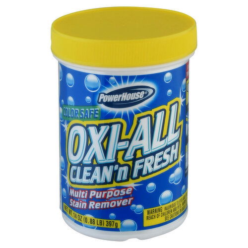 PowerHouse Oxi-All Stain Remover, Multi Purpose, Clean'n Fresh, Color Safe