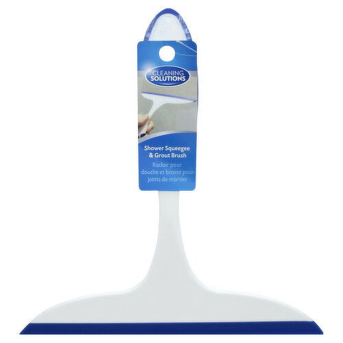 Cleaning Solutions Shower Squeegee & Grout Brush