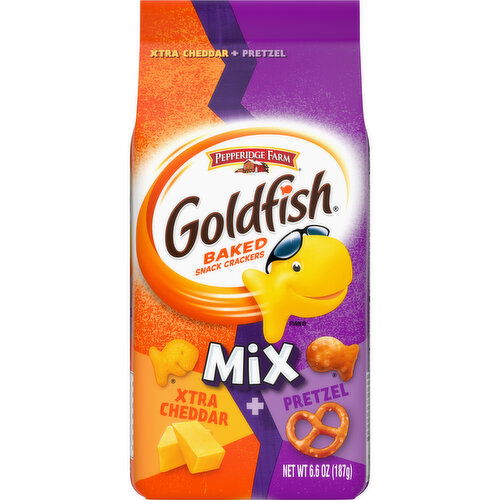 Pepperidge Farm® Goldfish® Mix Xtra Cheddar + Pretzel Crackers