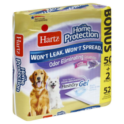 Hartz Home Protection Dog Pads, Odor Eliminating, Lavender Scent