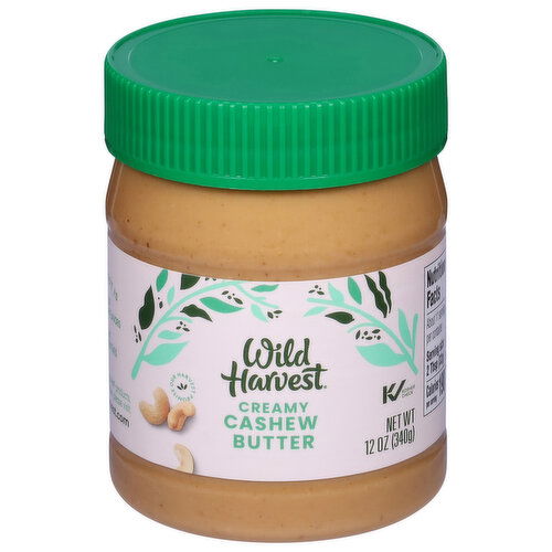 Wild Harvest Cashew Butter, Creamy