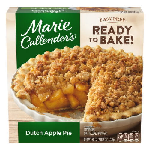 Marie Callender's Dutch Apple Pie Ready to Bake Frozen Dessert