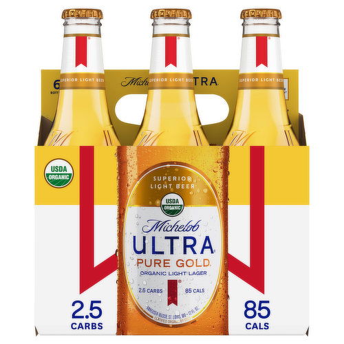 Michelob Ultra Pure Gold Beer, Organic, Lager, Light