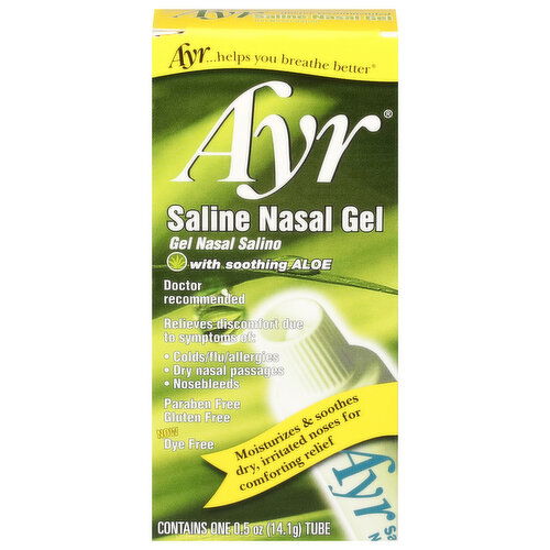 Ayr Saline Nasal Gel, with Soothing Aloe