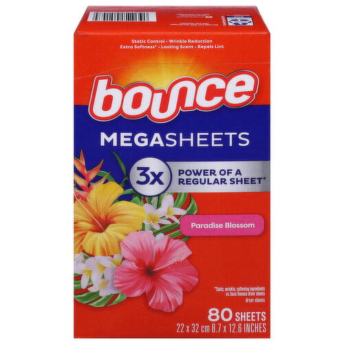 Bounce Paradise Blossom Mega Dryer Sheets