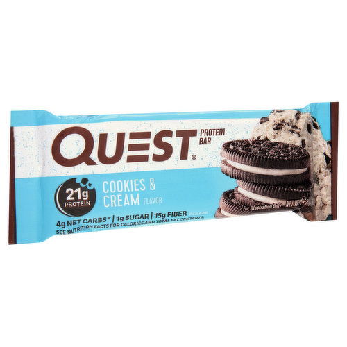 Quest Protein Bar, Cookies & Cream Flavor