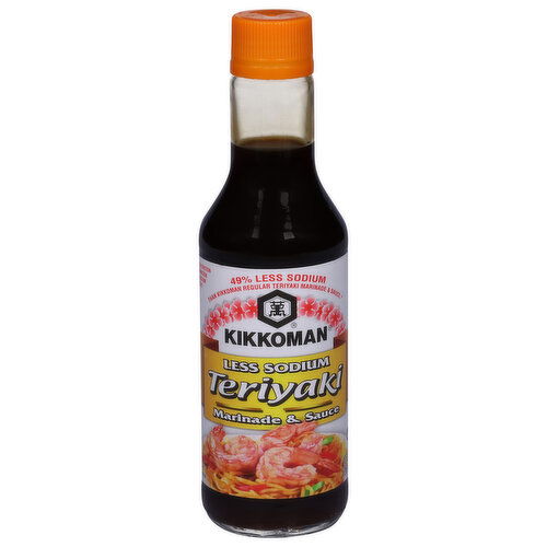 Kikkoman Marinade & Sauce, Less Sodium, Teriyaki