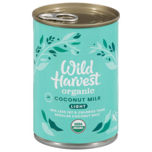 Wild Harvest Coconut Milk, Organic, Light