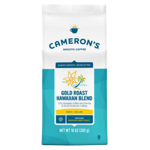 Cameron's Coffee, Ground, Medium-Dark Roast, Gold Roast Hawaiian Blend