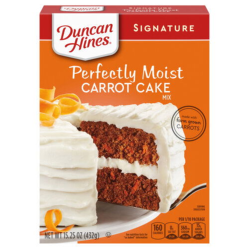 Duncan Hines Signature Cake Mix, Carrot, Perfectly Moist