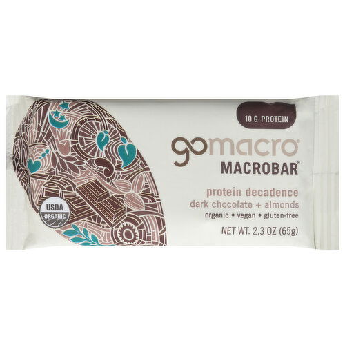 GoMacro MacroBar, Dark Chocolate + Almonds