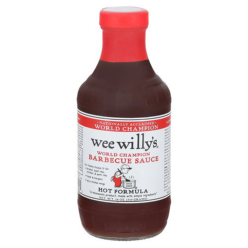 Wee Willy's Barbecue Sauce, Hot Formula