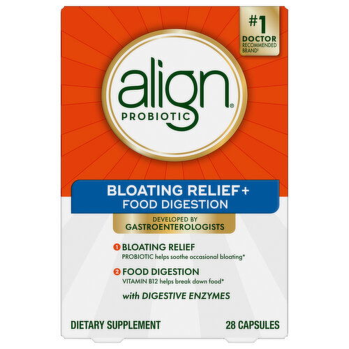 Align Probiotic Bloating Relief + Food Digestion