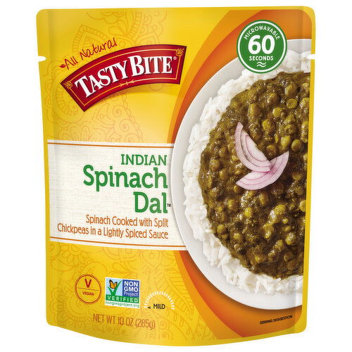 Tasty Bite Spinach Dal, Indian, Mild