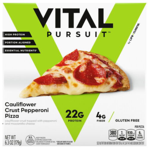 Vital Pursuit Pizza, Cauliflower Crust, Pepperoni