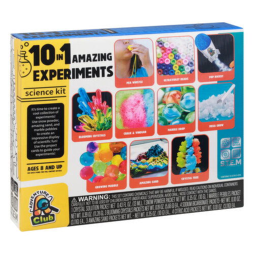 Adventure club 10 in 1 experiments science kit on sale