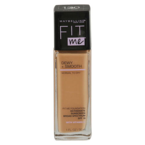 Fit me! Foundation, Dewy+Smooth, SPF 18, 130 Buff Beige