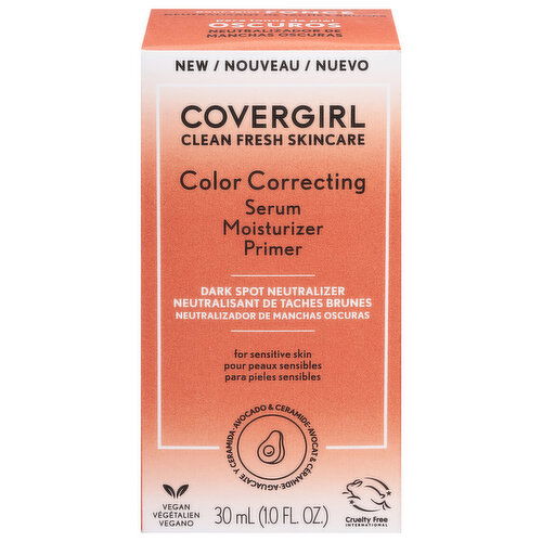 CoverGirl Serum + Moisturizer + Primer, Color Correcting, Dark Spot Neutralizer