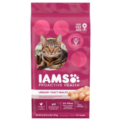IAMS Proactive Health Cat Food, with Chicken, Urinary Tract Health, Adult