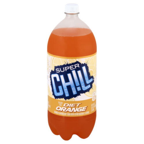 Super Chill Soda, Orange, Diet, Caffeine Free