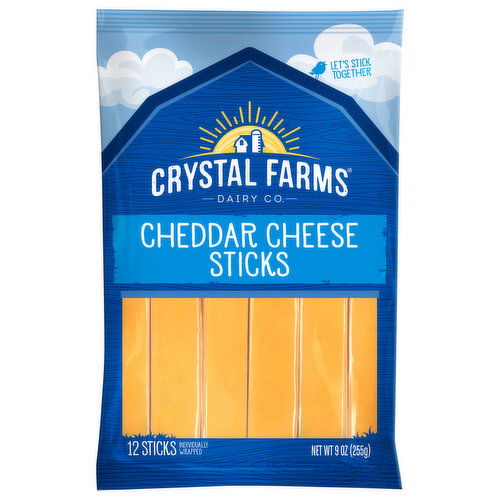 Crystal Farms Cheese Sticks, Cheddar