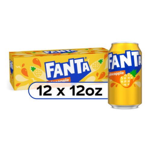 Fanta  Pineapple Soda Fruit Flavored Soft Drink