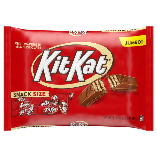 Kit Kat Crisp Snack Size Wafers in Milk Chocolate Jumbo Bag
