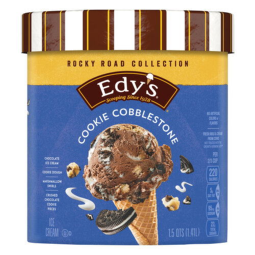 Dreyers Rocky Road Collection Cookie Cobblestone Ice Cream