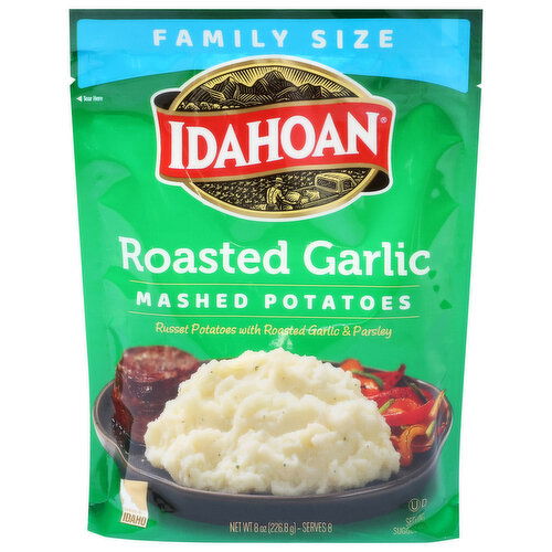 Idahoan Mashed Potatoes, Roasted Garlic, Family Size