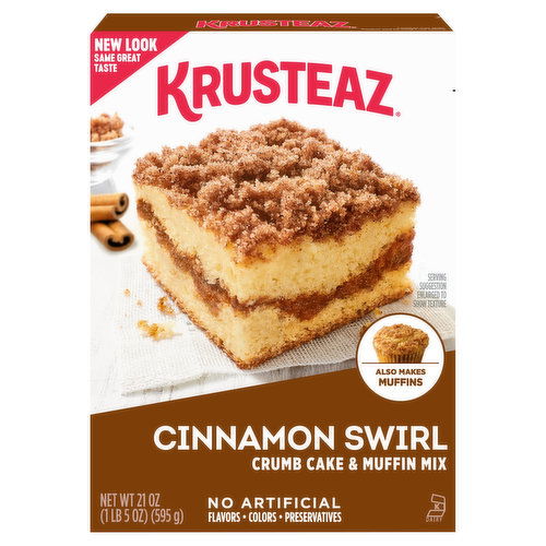 Krusteaz Cinnamon Swirl Crumb Cake & Muffin Mix