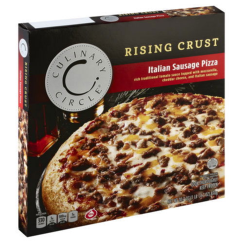 Culinary Circle Pizza, Rising Crust, Italian Sausage