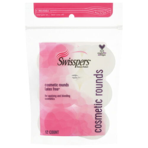 Swisspers Cosmetic Rounds, Latex Free