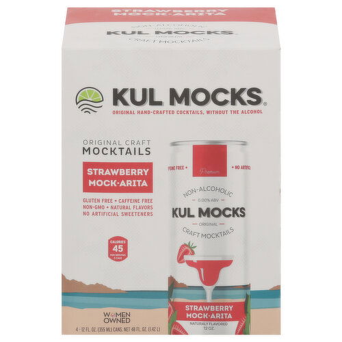 Kul Mocks Mocktails, Strawberry Mock-Arita, Original Craft