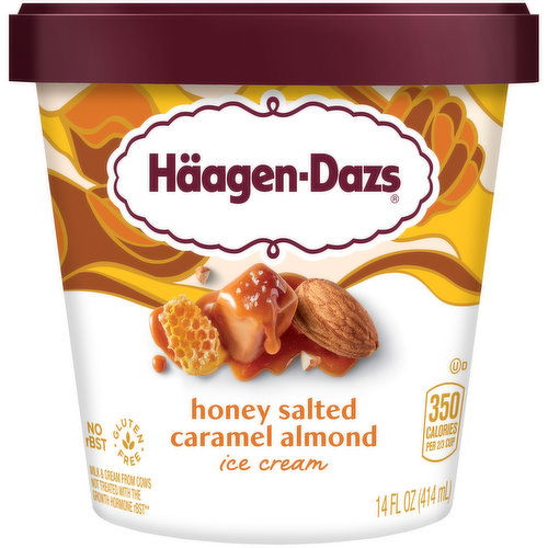 Haagen-Dazs Haagen-Dazs Honey Salted Caramel Almond Ice Cream, 14 fl Oz