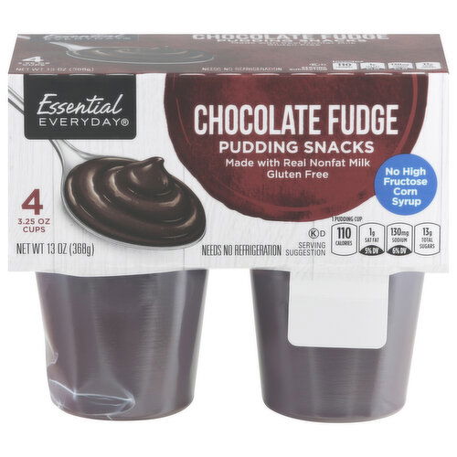 Essential Everyday Pudding Snacks, Chocolate Fudge