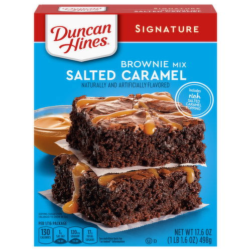 Duncan Hines Signature Brownie Mix, Salted Caramel