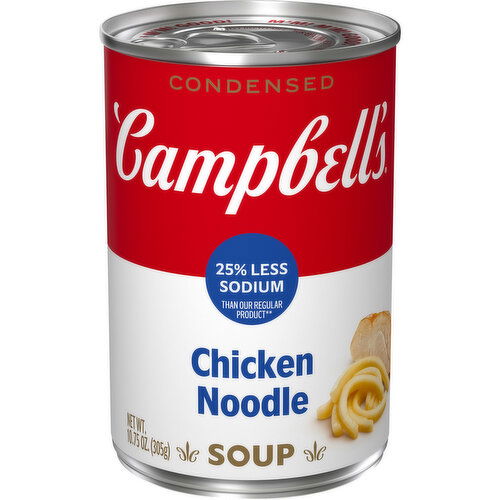 Campbell's® Condensed 25% Less Sodium Chicken Noodle Soup