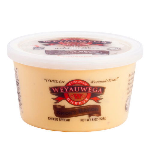 Weyauwega Cheese Spread, Smoky Bacon