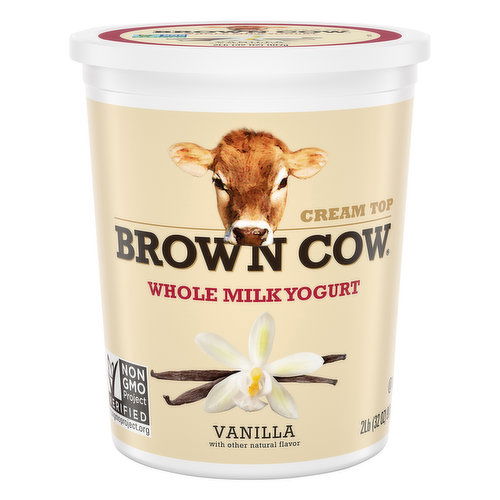 Brown Cow Cream Top Cream Top Vanilla Whole Milk Yogurt