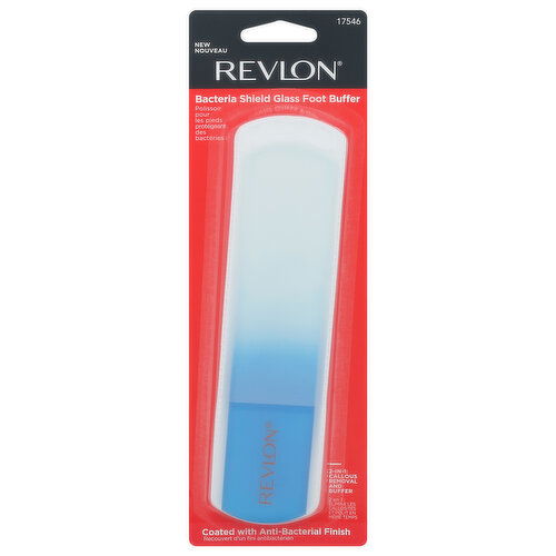 Revlon Foot Buffer, Bacteria Shield Glass