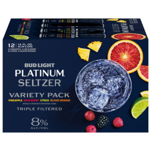 Bud Light Platinum Assorted Seltzer Variety Pack