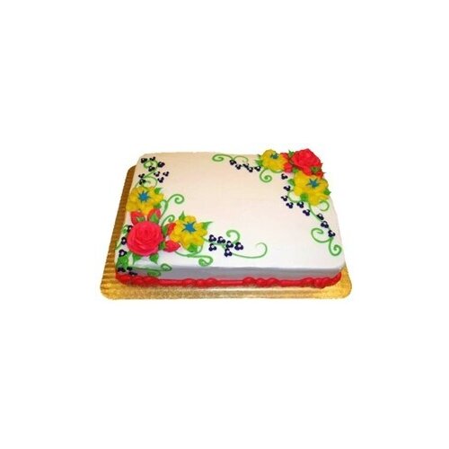 Cub Floral Bouquet Sheet Cake